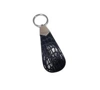 MAWERDCXG Calzascarpe Calzascarpe corto in pelle piccolo con manico Tirascarpe Portachiavi portatile for la casa Shoe Horn(F)
