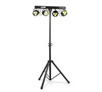 SET EFFETTI LUCE RGBW DJ PIANOBAR LIVE stativo + 4 effetti par led DMX PALCO