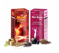 MAX AYURVEDA Musli Premium Per Uomo & Max Regina Plus Per Donna 60 Capsula Ogni