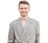 Max Balegde (Grey Suit) Half Body Buddy Cutout