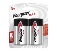 Max Batterie Alkaline D 2 Ognuna Di Energizer