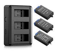 Max Battery - Confezione da 3 caricabatterie USB a 3 canali, compatibile con fotocamera GoPro MAX 360 e GoPro MAX ACDBD-001 ACBAT-001