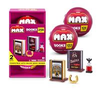 Max Build More Books Collection Collezione di libri di mattoncini da costruzione in plastica premium (2 PACK) di ZURU, libri classici da costruire in blu