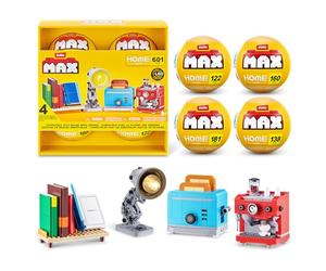 Max Build More Premium Home Collection Confezione da 4 by ZURU: Esperienza unboxing e mini mattoncini collezione, fino a 601 pezzi. Design interattivi da costruire.
