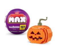 Max Build More Premium Plastic Building Bricks LED (Happy) di ZURU | Costruisi e mostra una zucca luminosa, deco Halloween LED, costruzione STEM e creativita, compatibile con mattoncini