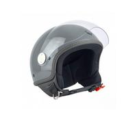 Max casco jet DJ06 LS 7.9 - Grigio finanza lucido / Nero S
