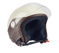 Max casco jet LS Vision V2B - Panna Lucido / Testa Di Moro XL