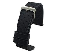 Max - Cinturino Tropical di ricambio per orologio subacqueo, in gomma FKM, stile vintage, 20mm