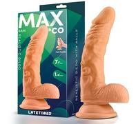 MAX & CO DILDO REALISTA CON TESTÍCULOS 7.1 SAM NATURAL