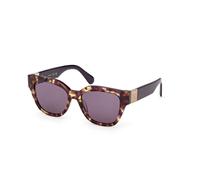 MAX&Co Donna MAX&Co MO0138 56Y Occhiali da sole Acetato Havana Viola Squadrata Normale