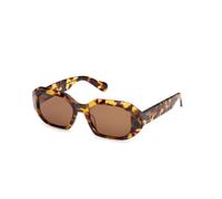 MAX&Co Donna MAX&Co MO0152 53E Occhiali da sole Acetato Havana Marrone Geometrica Normale