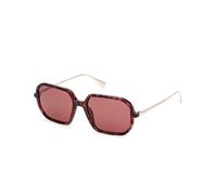 MAX&Co Donna MO0087 55S Occhiali da sole Iniettato Havana Rosso Geometrica Normale