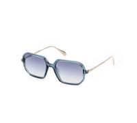 MAX&Co Donna MO0087 87W Occhiali da sole Iniettato Turchese Blu Geometrica Normale Sfumato