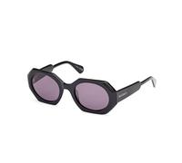 MAX&Co Donna MO0115 01A Occhiali da sole Acetato Nero Fumo Geometrica Normale