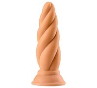 Max & Co Felix - dildo anale a spirale - 15cm (naturale)