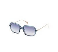 MAX&Co Donna MO0087 87W Occhiali da sole Iniettato Turchese Blu Geometrica Normale Sfumato