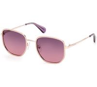 MAX&Co Donna MO0091 28Z Occhiali da sole Metallo Oro rosa Rosa Rotonda Normale
