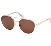 MAX&Co Donna MO0119 32E Occhiali da sole Metallo Oro Marrone Rotonda Normale