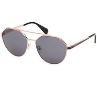 MAX&Co Donna MO0119 33A Occhiali da sole Metallo Oro Fumo Rotonda Normale