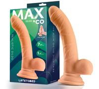 Max & Co Sean Realistic Dildo with Testicles 7.5" Flesh