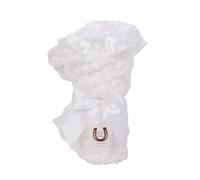 Max Daniel Rosebuds and satin Baby throw (bianco)