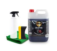 MAX DETAIL-LAB - Shine & Protection - Nero Gomme Auto Rinnova Plastiche, Lucida Ravviva Plastica, Restauratore Idratante Pneumatici, Kit Pulizia Professionale Prodotti Detailing Car Moto, 5L