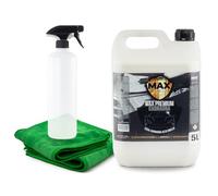 MAX DETAIL-LAB - Wax Premium - Cera Liquida Carnauba Auto Professionale, Lucida Carrozzeria, Potere Idrofobo Idrorepellente Protettiva, Facile da Usare, Kit Pulizia Detailing Shiny Car Moto, 5L