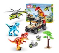 MAX-Dino Adventure US-Series 1-(552 pz) Box PLAYSET Assortiti