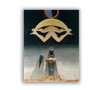 Max Erns "Gli uomini non sapranno nulla di questo" Dipinti Famosi Quadro Surrealista Stampa su tela Riproduzioni di pittura Arte da parete su tela per soggiorno 80x104 cm senza cornice