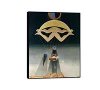 Max Ernst Poster Gli uomini non sapranno nulla di tutto ciò Quadro Surrealismo Stampa su Tela Riproduzione Quadri Famosi su Tela Regalo Quadri Moderni Per la Casa50x40cm(20x16in)cornice nera