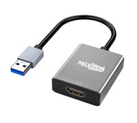 Max excell, Adattatore video HDMI a USB 3.0, schermo Full HD 1080p, Nero
