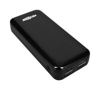 Max excell, Batteria esterna 10000mAh 2 USB + 1 USB-C display LED, Nero