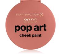 Max Factor 2000 Calorie Pop Art Cheek Paint, 40 One & Done, Blush, Formula da crema a polvere, Opaco, Finish sfumato, Alto impatto, Modulabile, 5g