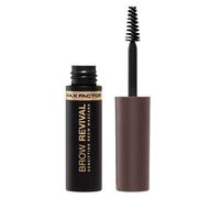 Max Factor Brow Revival, Aqua, Sopracciglia più folte, più folte e ben definite, Gel per sopracciglia, 005, Marrone nero, 4,5 ml