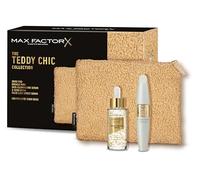 Max Factor, Cofanetto Regalo Donna Teddy Chic, Pochette in morbido tessuto teddy con Miracle Pure Serum + False Lash Effect Lash Serum