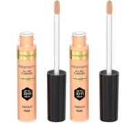 Max Factor Correttore Liquido Facefinity All Day Flawless Concealer, Formula Illuminante a Lunga Durata e Coprenza Modulabile, Tonalità 30, 7,8 ml (Confezione da 2)