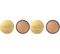 Max Factor Creme Puff Cipria Compatta, Finish Opaco e Texture Leggera, Adatta a Tutti i Tipi di Pelle, 005 Translucent, 14 g (Confezione da 2)