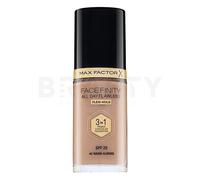 Max Factor Facefinity All Day Flawless 3 in 1 Fondotinta Liquido a Lunga Durata, 45 Warm Almond, 30 ml