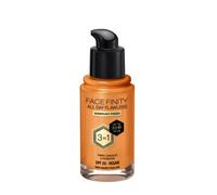 Max Factor Fondotinta Facefinity All Day Flawless - Correttore, Fondotinta liquido e primer viso 3-in-1, Formula vegan, Copertura modulabile, Tenuta fino a 30 ore, SPF20 - W89 Warm Praline, 30 ml
