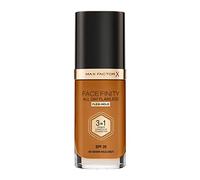 Max Factor Fondotinta Facefinity All Day Flawless - Correttore, Fondotinta liquido e primer viso 3-in-1, Formula vegan, Copertura modulabile, Tenuta fino a 30 ore, SPF20 - W98 Warm Hazelnut, 30 ml