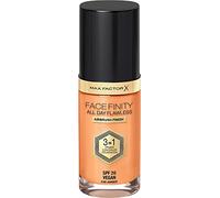Max Factor Fondotinta Facefinity All Day Flawless - Correttore, Fondotinta liquido e primer viso 3-in-1, Formula vegan, Copertura modulabile, Tenuta fino a 30 ore, SPF20 - C90 Amber, 30 ml