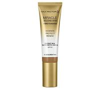 Max Factor - Fondotinta idratante Miracle Second Skin, Golden Tan, 30 ml
