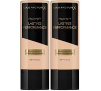 Max Factor - Fondotinta Liquido Lasting Performance - Alta Coprenza, Finish Matte e Lunga Durata - 102 Pastelle - 35 ml (Confezione da 2)