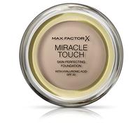 Max Factor Fondotinta Miracle Touch, formula nuova e migliorata, SPF 30 e acido ialuronico, 55 beige fard
