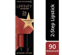 Max Factor Lipfinity Rising Stars rossetto liquido lunga tenuta con balsamo colore 090 Starstruck 1 pz