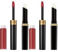 Max Factor Lipfinity Lip Colour Rossetto Liquido a Lunga Durata 2 in 1 con Finish Lucido, Balsamo Idratante per Labbra Morbide e Lucenti - 102 Glistening, 2,3 ml + 1,9 g (Confezione da 2)