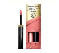 Max Factor Lipfinity Lip Colour, Rossetto Lunga Durata e Gloss Idratante con Applicazione Bifase, Nuance 215 Constantly Dreamy, 2.3 ml e 1.9 g