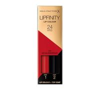 Max Factor, Lipfinity Lip Colour, Rossetto Lunga Durata E Gloss Idratante Con Applicazione Bifase, Nuance 125 So Glamorous, 2.3 Ml E 1.9 G