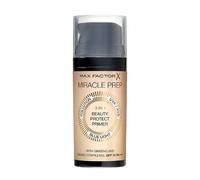 Max Factor Miracle Prep, Primer Viso 3 in 1 con SPF 30, Base Trucco, Protegge la Pelle da Inquinamento, Raggi UVA/UVB e Luce Blu