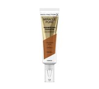 Max Factor Miracle Pure Fondotinta Liquido Idratante, con l' 89% di Ingredienti di Origine Naturale, Vitamina C, Acido Ialuronico e SPF 30, 93 Mocha